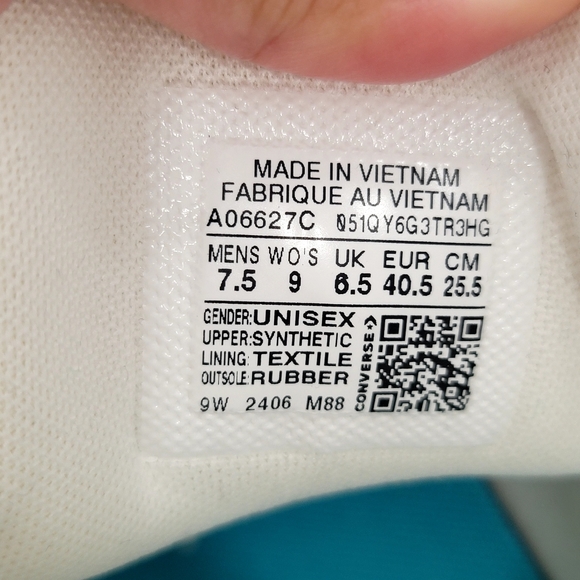 Converse Rival Mid White Deep Burgundy Star Chevron Retro Court 7.5 Unisex - Picture 11 of 16